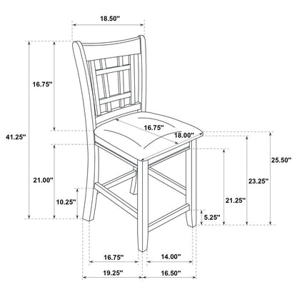 Lavon Wood Dining Side Chair Espresso (Set of 2)