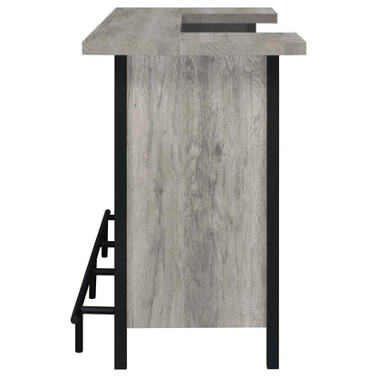 Bellemore Freestanding Home Bar Wine Cabinet Grey Driftwood