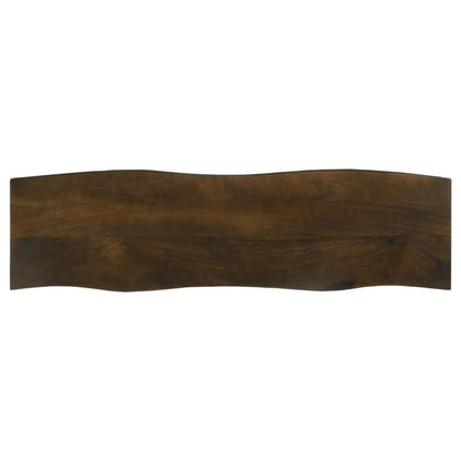 Topeka Live Edge Wood Dining Bench Mango Cocoa