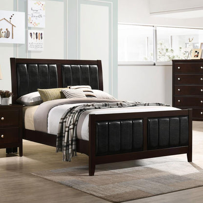 Carlton Wood Panel Bed Cappuccino