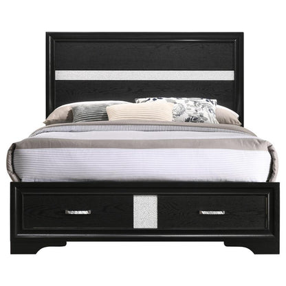 Miranda Panel Bed Wood Storage