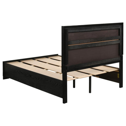 Miranda Panel Bed Wood Storage