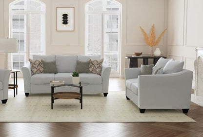 Salizar 2-piece Living Room Set Sofa Set Gray Mist