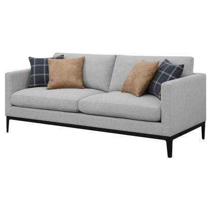 Apperson Upholstered Track Arm Sofa Light Grey