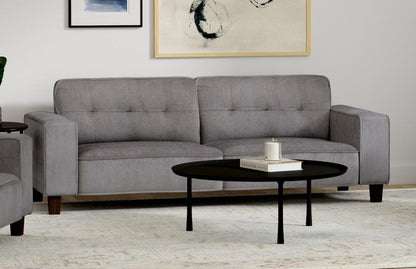 Deerhurst Upholstered Track Arm Tufted Sofa Charcoal