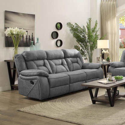 Higgins Motion Reclining Sofa Grey