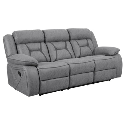 Higgins Motion Reclining Sofa Grey