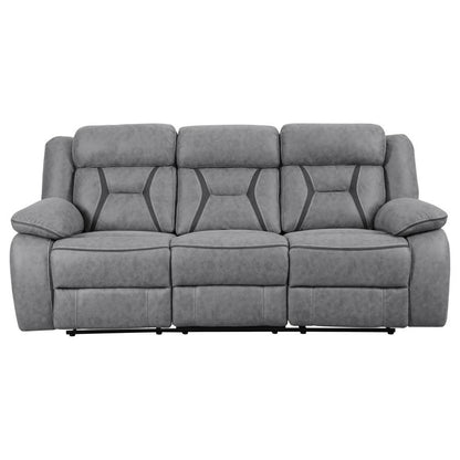 Higgins Motion Reclining Sofa Grey