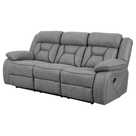 Higgins Motion Reclining Sofa Grey