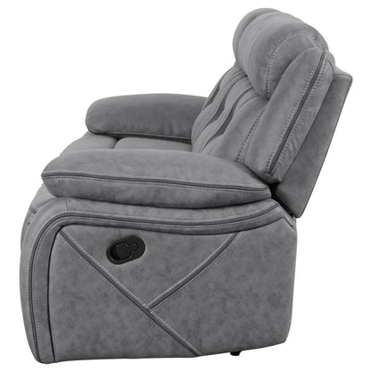 Higgins Motion Reclining Sofa Grey