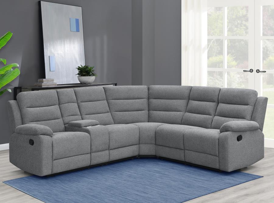 David Upholstered Reclining Sectional Sofa