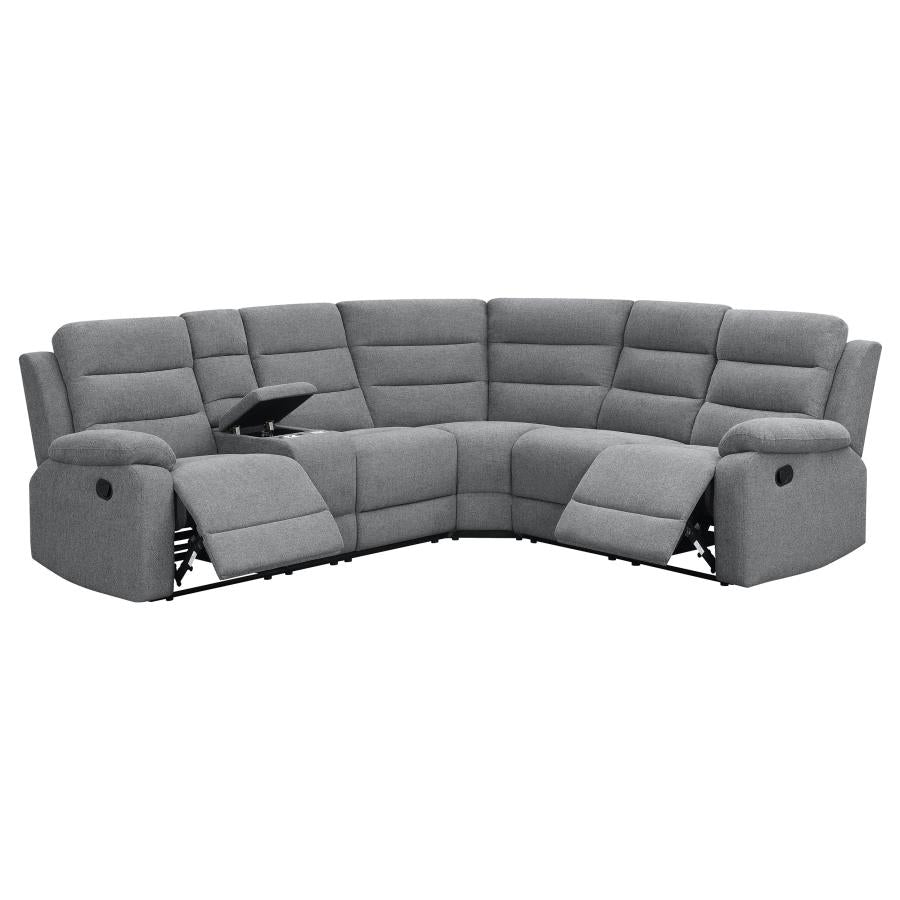 David Upholstered Reclining Sectional Sofa