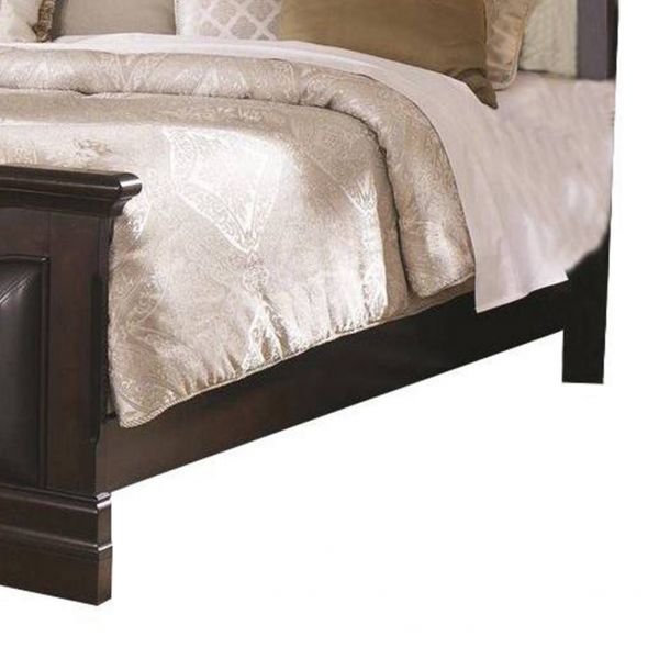 Cambridge Wood Panel Bed Cappuccino