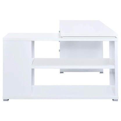 Yvette 60-inch 3-drawer L-Shape Computer Desk White