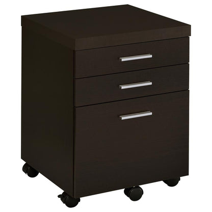 Skylar 83-inch L-Shaped Office with Mobile File Cabinet Computer Desk