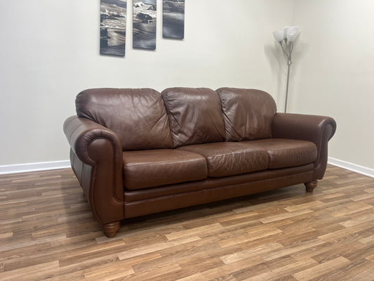Genuine Leather 3-Seater Sofa Living Room Furniture (Free Delivery Curbside)